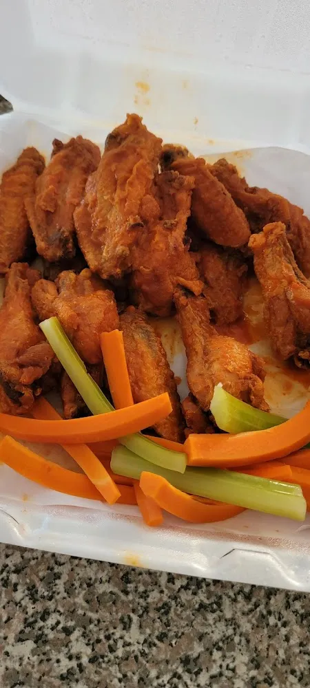 Wings Veggies and Ranch